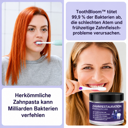 ToothBloom™ | Mineralpulver zur Zahnregeneration