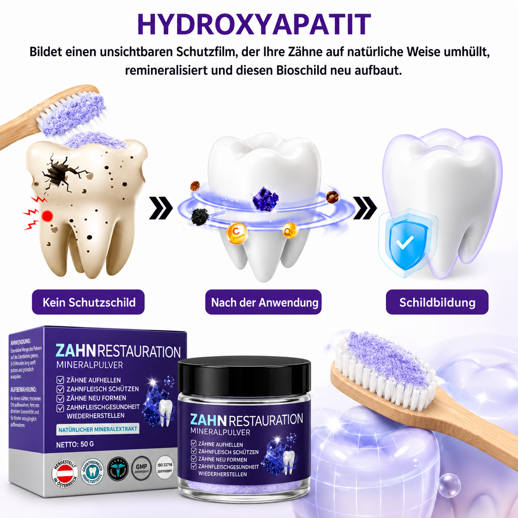 ToothBloom™ | Mineralpulver zur Zahnregeneration